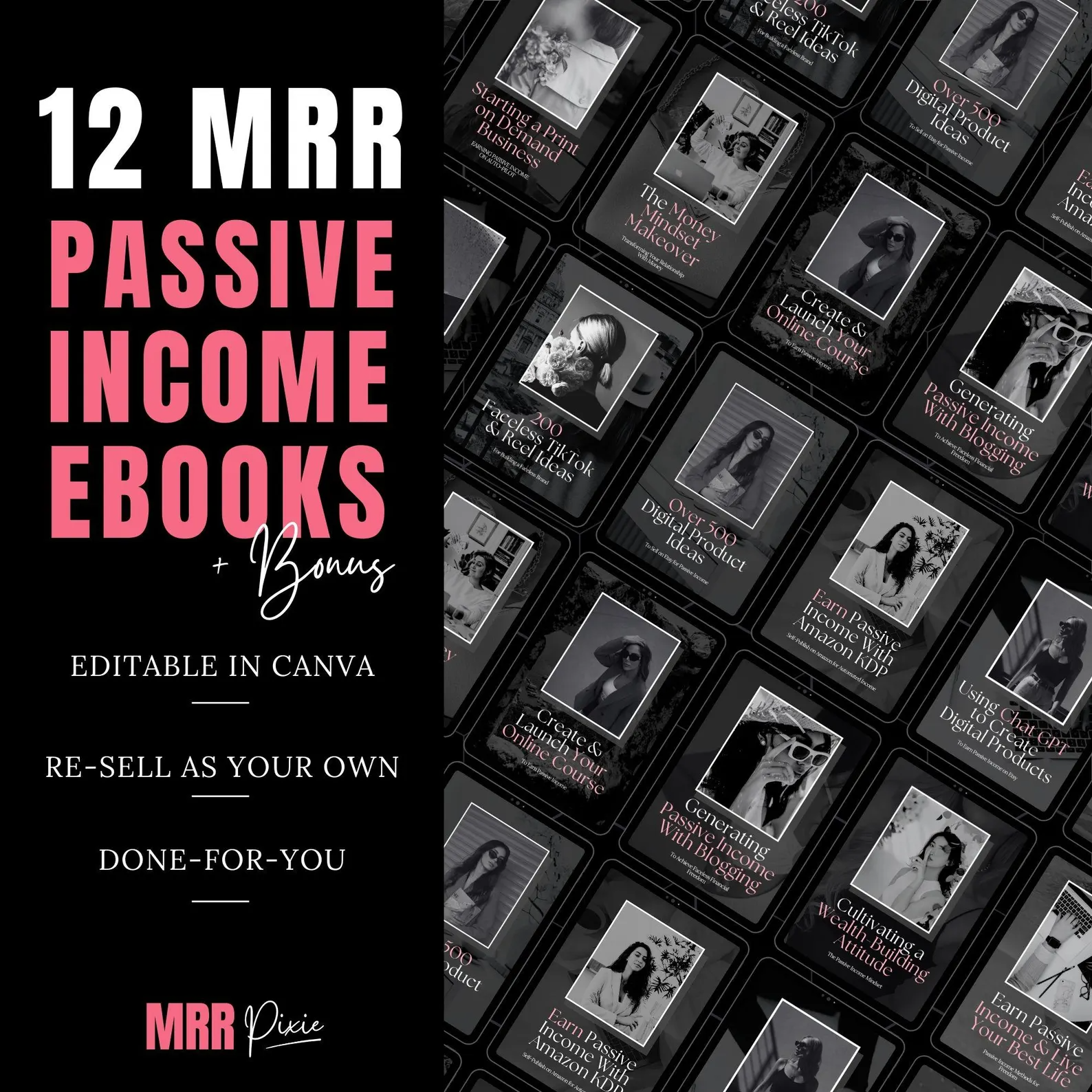 MRR + PLR Passive Income Bundle – Resell Digital Products Effortlessly