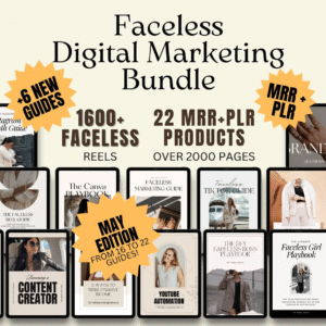 22 Done-For-You Faceless Digital Marketing Products – With Master Resell Rights (MRR)