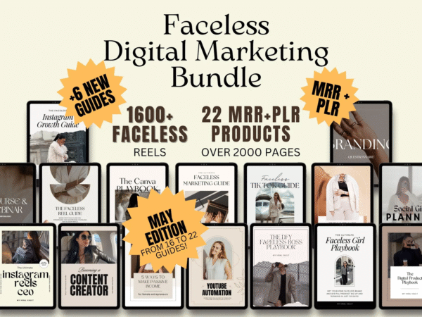 22 Done-For-You Faceless Digital Marketing Products – With Master Resell Rights (MRR) - Image 6
