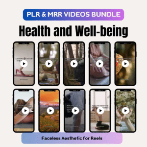Health & Wellness Reels Bundle – PLR + MRR Faceless Marketing Videos