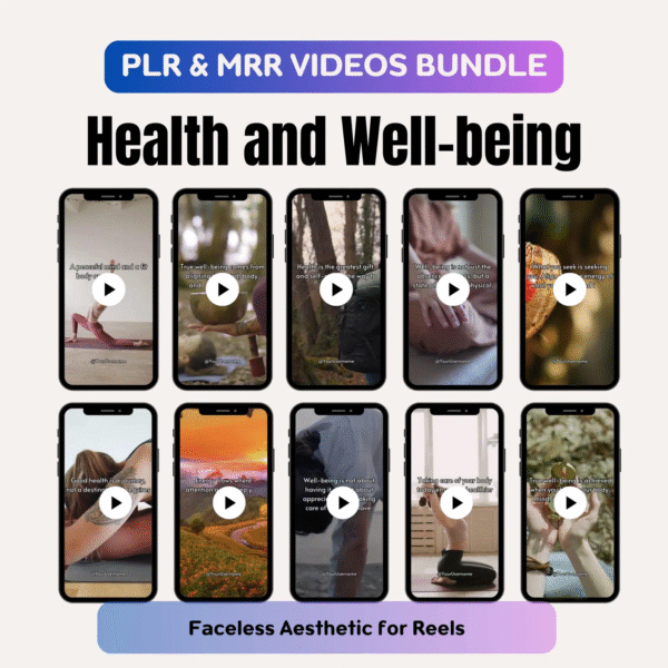 Health & Wellness Reels Bundle – PLR + MRR Faceless Marketing Videos - Image 5