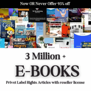3 Million+ eBooks Bundle + 3M PLR Articles | Resell Rights Included