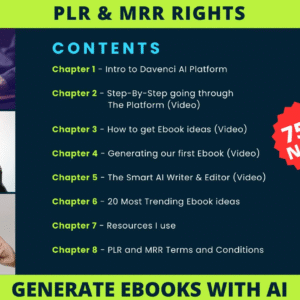 Generate a Complete eBook with AI | Step-by-Step Masterclass + Videos | PLR & MRR