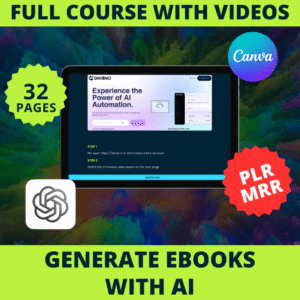 Generate a Complete eBook with AI | Step-by-Step Masterclass + Videos | PLR & MRR