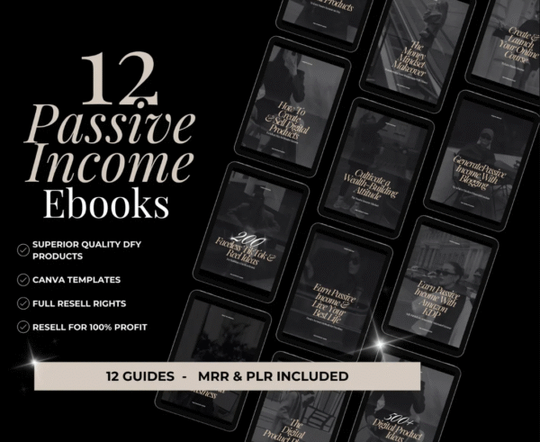 Master Resell Rights Passive Income eBooks | DFY Digital Product Bundle | PLR Included - Image 2