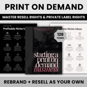 Print On Demand Business Guide | DFY POD eBook | Passive Income Made Easy | MRR & PLR