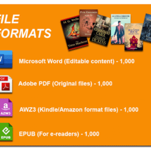 1000 Timeless Classic & Famous Novels | Digital Format with PLR – 100% Copyright Free