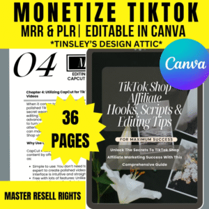 TikTok Shop Affiliate Hooks & Scripts | Monetize TikTok 2025 | MRR & PLR