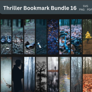 Thriller Bookmark Bundle | Horror & Crime Themed Digital Printable Bookmarks